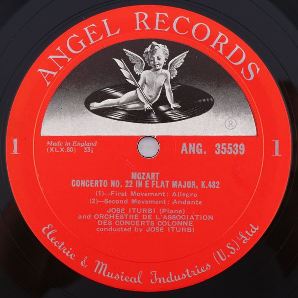 José Iturbi - Mozart Piano Concerto in E Flat K. 482 LP Vinyl Record Angel 35539 - Picture 12 of 16